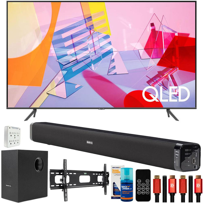 Samsung 82" Q60T QLED 4K UHD HDR Smart TV 2020 with Deco Gear Home Theater Bundle