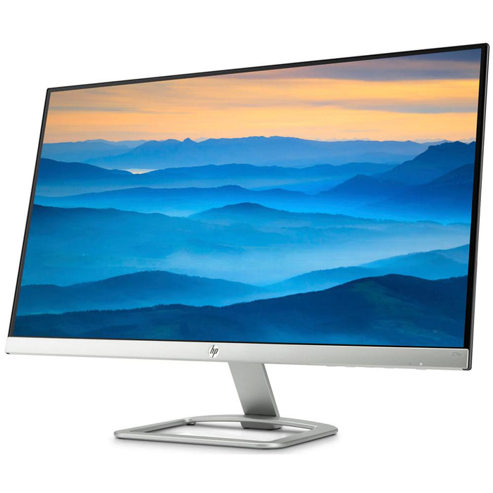 Hewlett Packard 27-Inch 16:9 IPS LED Backlit PC Monitor Silver+Mouse Pad Bundle
