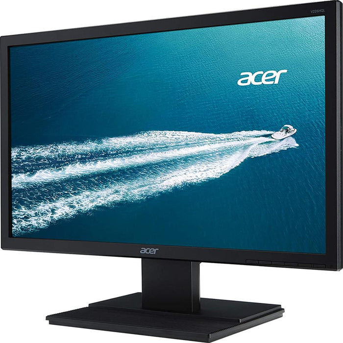 Acer V226HQL 21.5" Full HD 16:9 Widescreen LCD Monitor Black + Mouse Pad Bundle