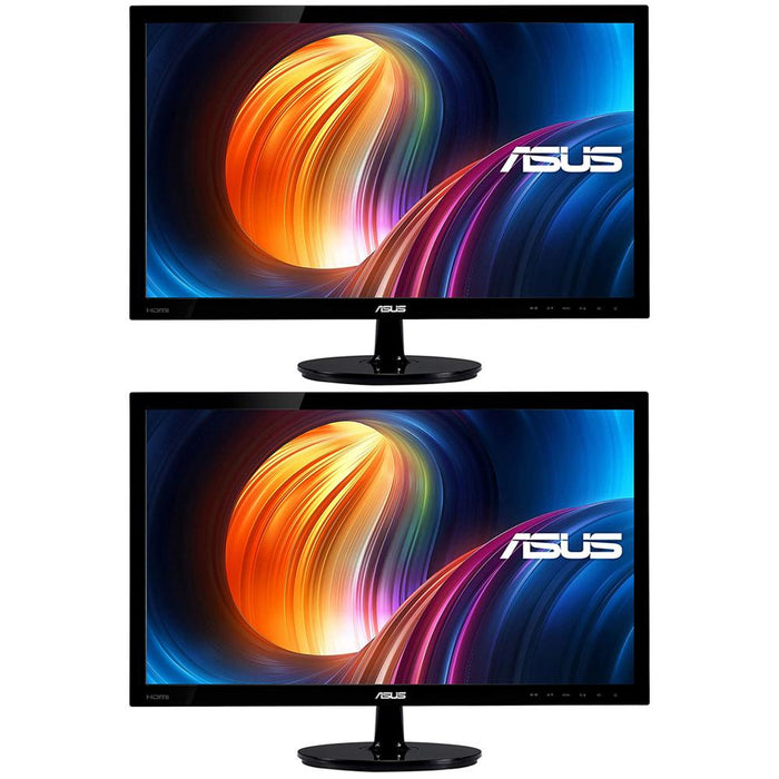 Asus 23.6" Full HD 1080p Widescreen LCD Monitor VS247H-P 2 Pack