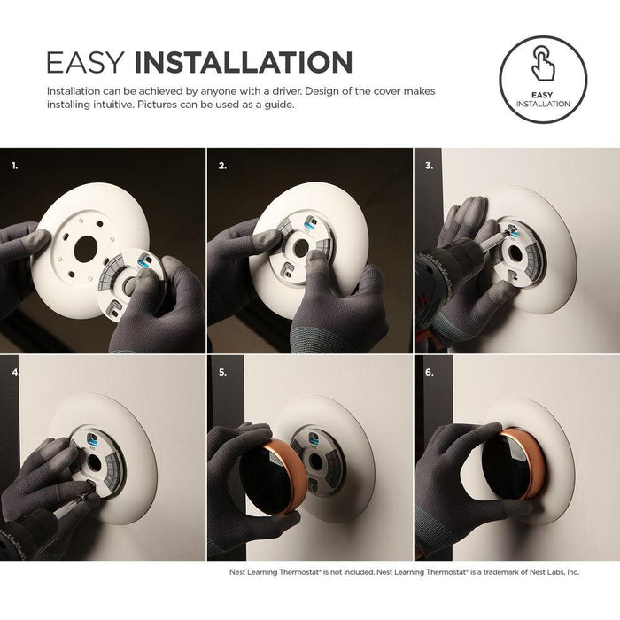 Elago Wall Plate Cover for Google Nest Learning Thermostat Matte White