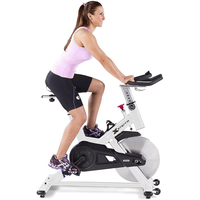 XTERRA Fitness MB550 Indoor Cycle with Wireless LCD & Toe Cage Pedals