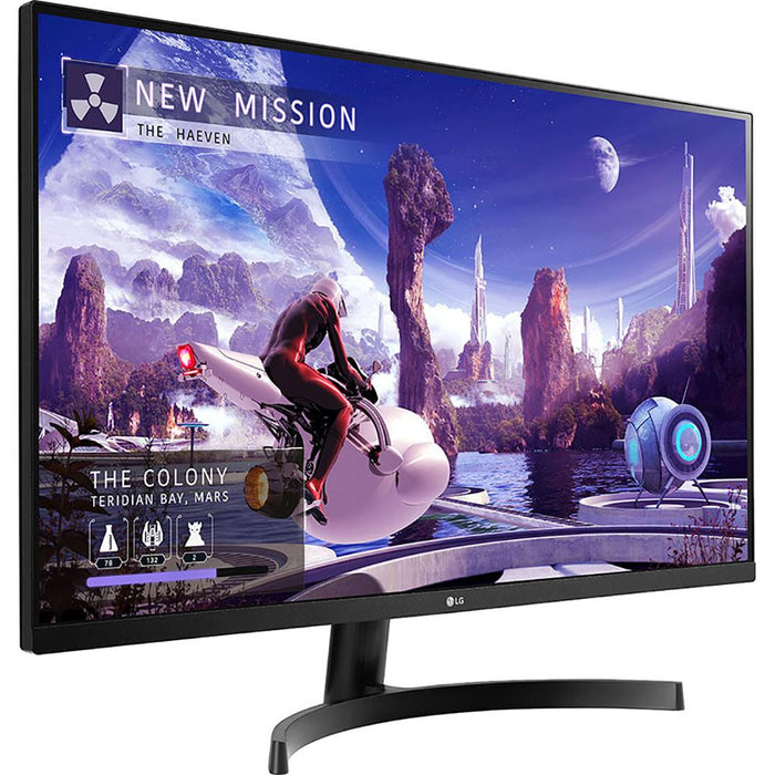 LG 32" QHD IPS Monitor with HDR10, AMD FreeSync, Dual HDMI + Mouse Pad Bundle