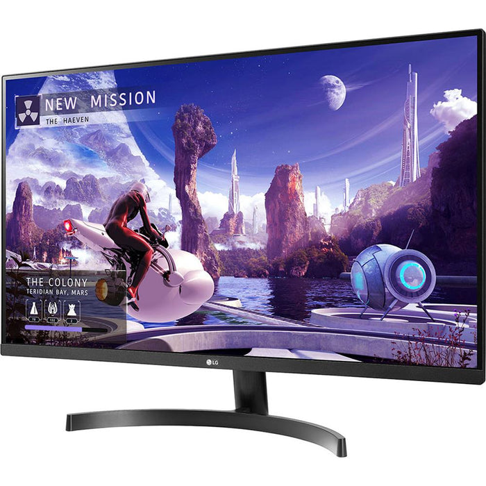 LG 32" QHD IPS Monitor with HDR10, AMD FreeSync, Dual HDMI + Mouse Pad Bundle