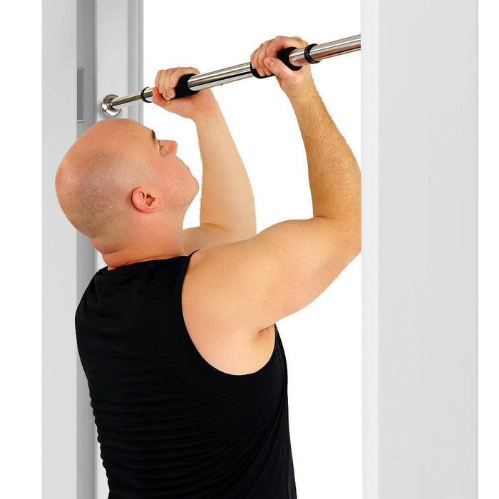 Sunny Health and Fitness Doorway Chin Up Bar (Max Capacity 220lbs) w/ Workout Towel