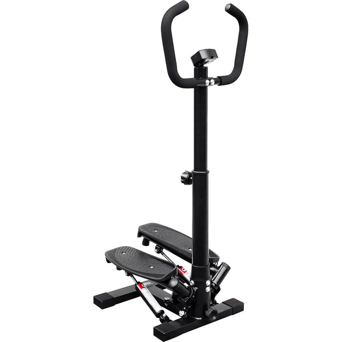 Deco Home Step Machine w/Stability Handle Bars, Non-Slip Pedals, and LCD Display -Open Box