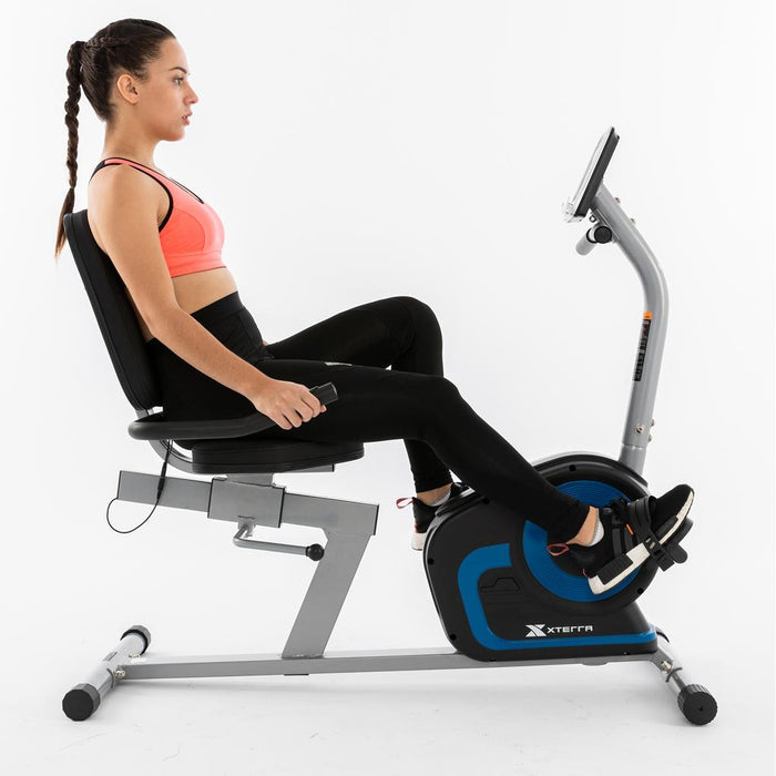 XTERRA Fitness SB120 Seated Recumbent Exercise Bike For a Smooth Lower-Body Workout