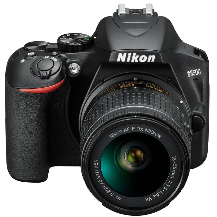 Nikon D3500 24.2MP DSLR Camera w/ AF-P 18-55mm VR & 70-300mm Dual Zoom Lens -  Renewed