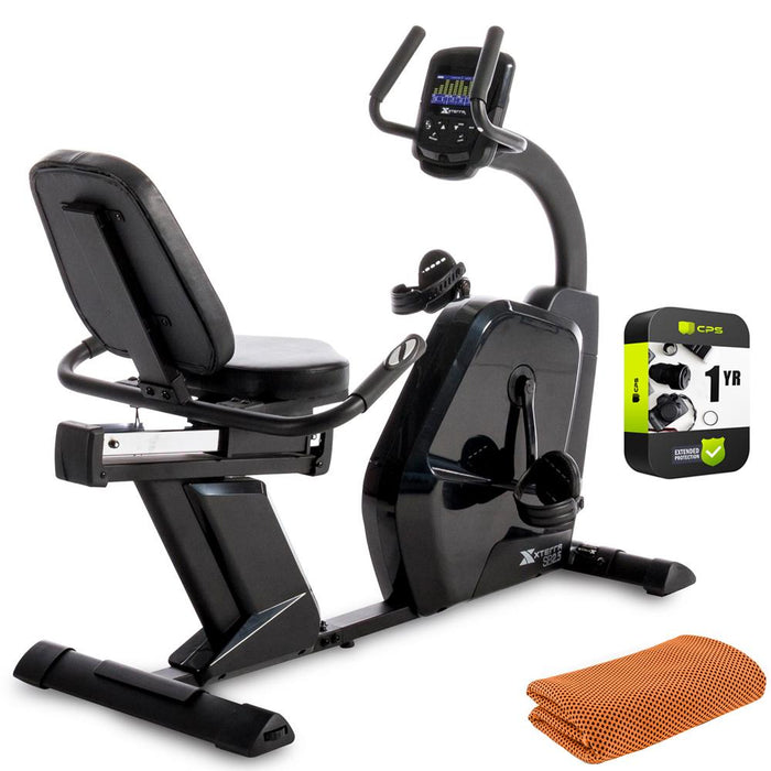 XTERRA Fitness SB2.5R Recumbent Exercise Bike with Towel and Extended Warranty