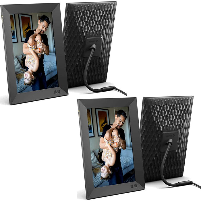 Nixplay Smart Digital Picture Frame 10.1" Black 2 Pack