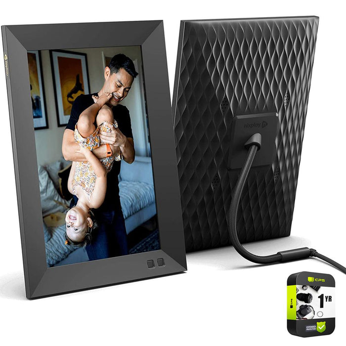 Nixplay Smart Digital Picture Frame 10.1 Inch with 1 Year Extended Warranty