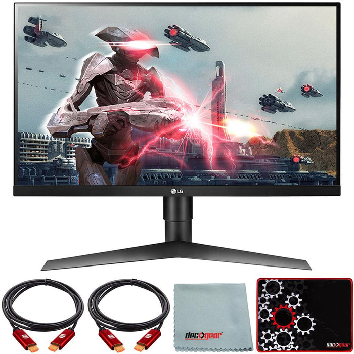 LG 27" UltraGear Full HD G-Sync IPS Gaming Monitor with Mouse Pad Bundle
