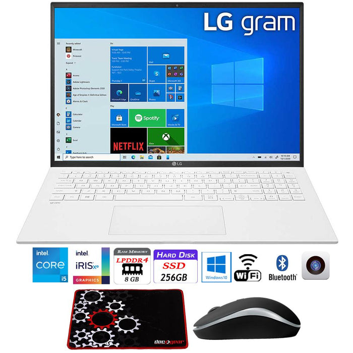 LG gram 16" WQXGA 2560x1600 Intel i5-1135G7 8GB RAM, 256GB SSD Laptop +Mouse Bundle
