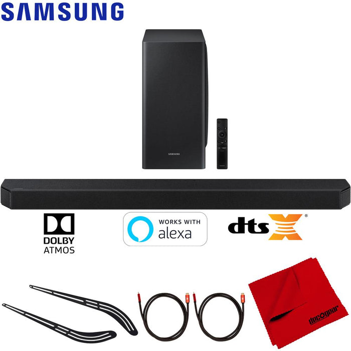 Samsung HW-Q900T 7.1.2ch Soundbar w/ Dolby Atmos / DTS:X / Alexa 2020 + Accessory Bundle