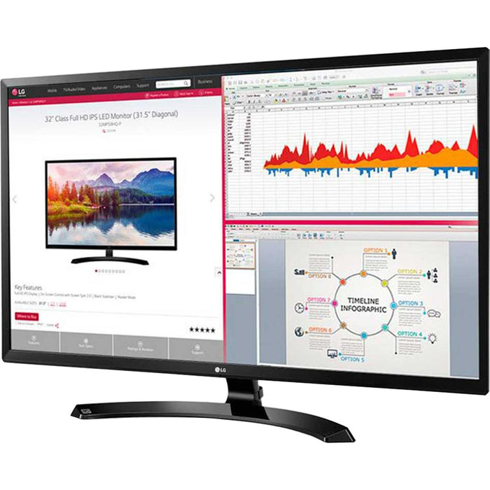 LG 32" Full HD 16:9 65Hz IPS LED Monitor with Mouse Pad Bundle