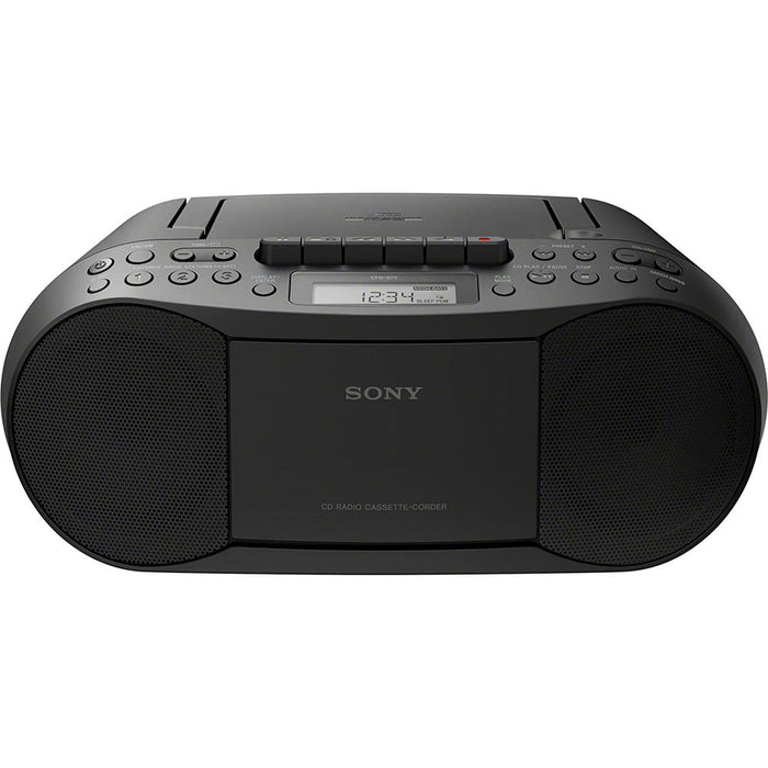 Sony Stereo CD Cassette Boombox (Black) - CFDS70BLK