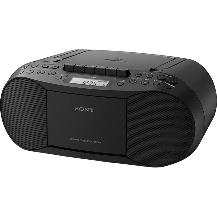 Sony Stereo CD Cassette Boombox (Black) - CFDS70BLK
