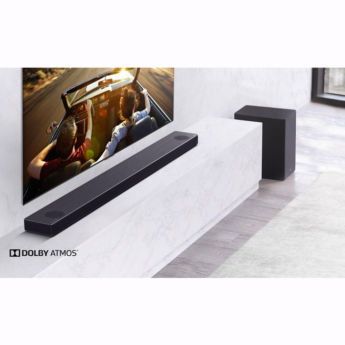 LG SN11RG 7.1.4 ch High Res Audio Sound Bar Dolby Atmos, Surround Speakers -Renewed