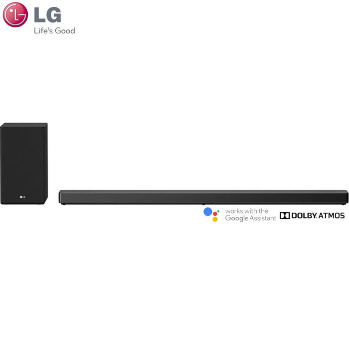 LG SN10YG 570W High Res Audio Sound Bar w/ Dolby Atmos, Google Assistant - Renewed