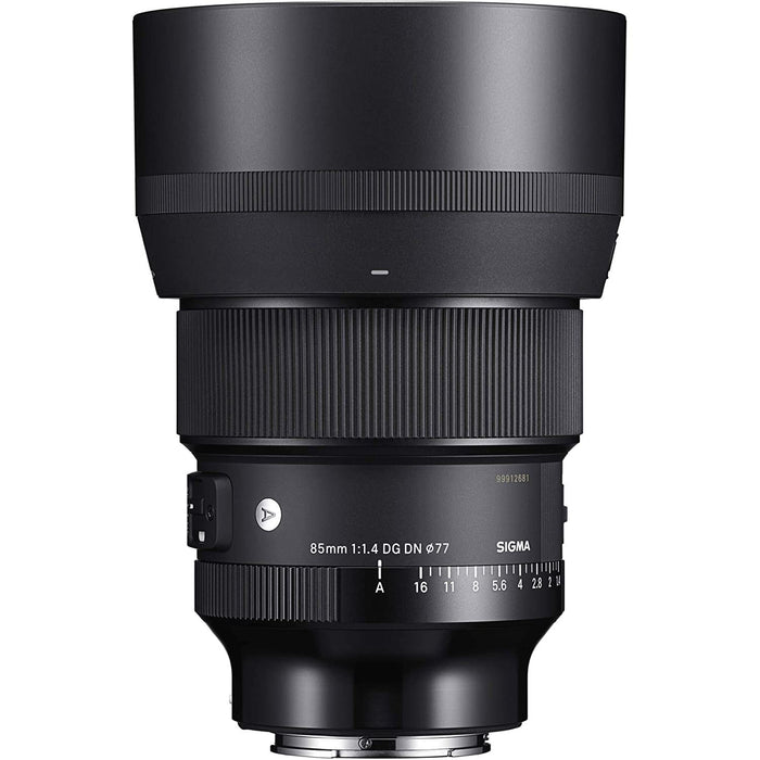 Sigma 85mm F1.4 DG DN Art Lens for Sony E-Mount Full Frame Mirrorless Pro Bundle
