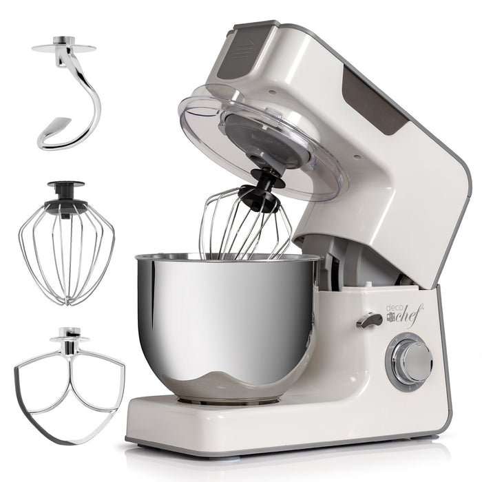 Deco Chef 5.5 QT Kitchen Stand Mixer, 550W 8-Speed Motor, includes 3 Mixing Attachments