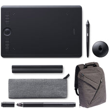 Intuos Pro Medium Creative Pen Tablet, Black (PTH660) + Essential Bundle