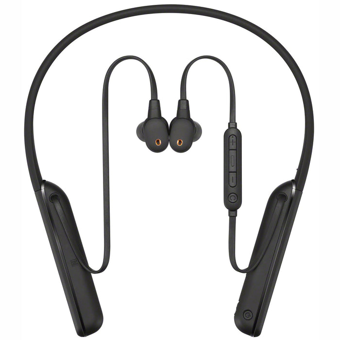 Sony Noise Canceling Wireless Behind-Neck In Ear Headphones, Black - Open Box