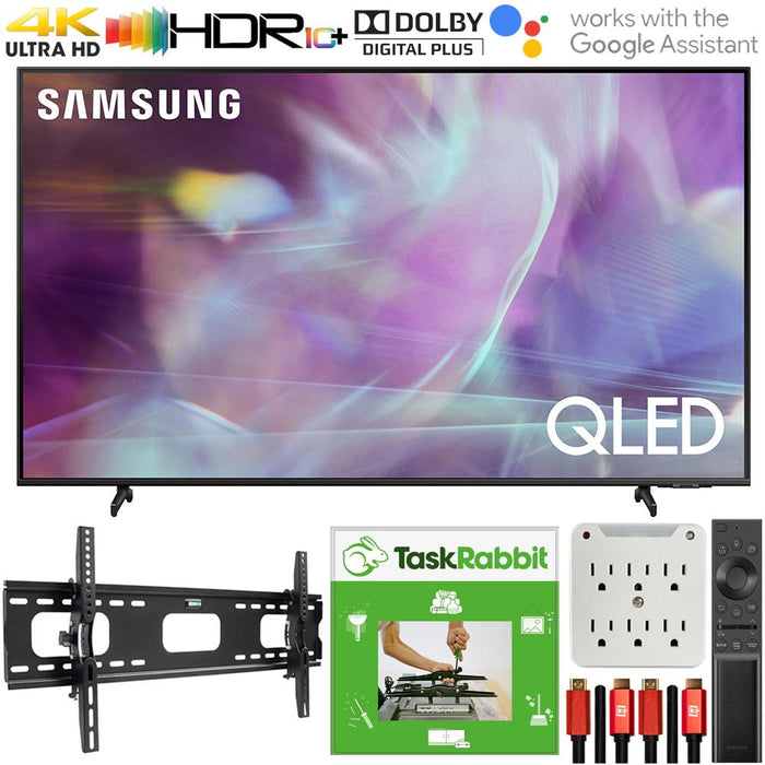 Samsung 75 Inch QLED 4K UHD Smart TV 2021 with TaskRabbit Installation Bundle