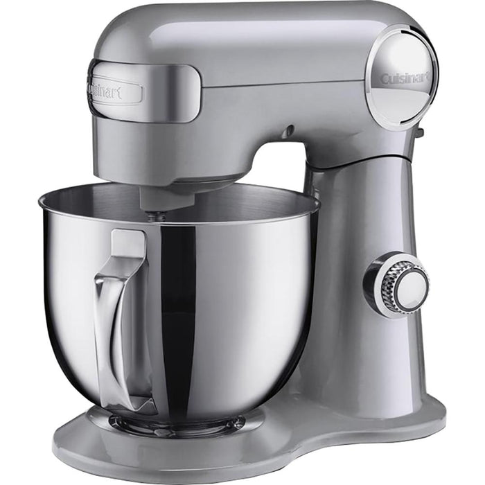 Cuisinart Precision Master 5.5-Quart 12-Speed Stand Mixer (Brushed Chrome, Silver Lining)