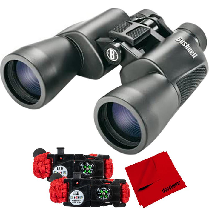 Bushnell PowerView 20x50mm Super High-Powered Surveillance Binoculars +Tactical SOS Pack