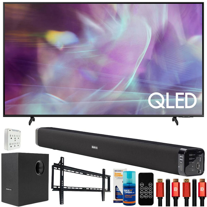Samsung QN43Q60AA 43 Inch QLED 4K Smart TV (2021) with Deco Gear Home Theater Bundle