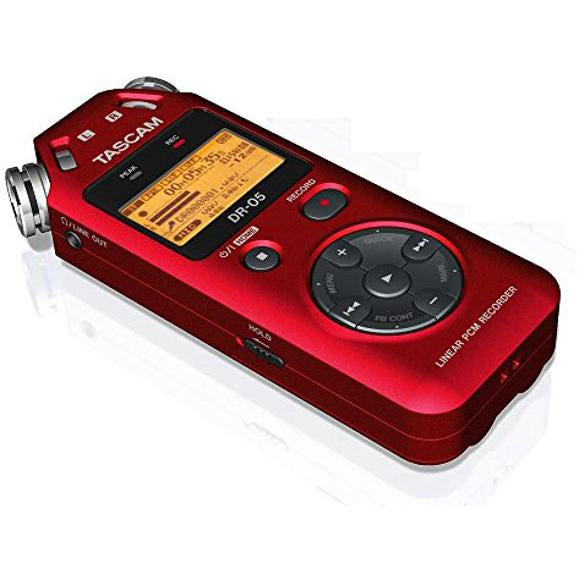 Tascam DR-05 - Portable Digital Recorder (Red) - Refurbished