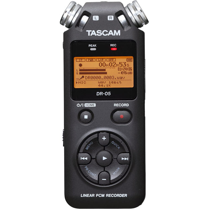 Tascam DR-05 - Portable Digital Recorder (Black) - Refurbished