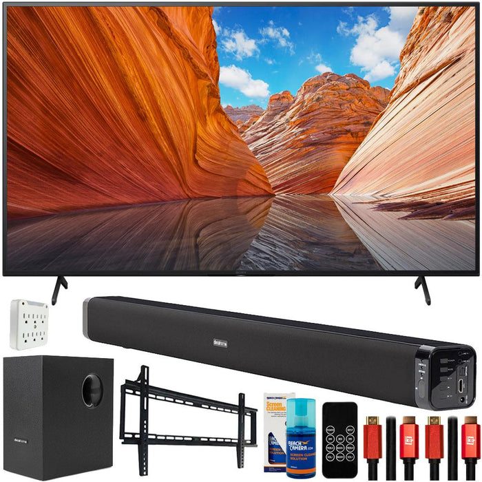 Sony KD55X80J 55" X80J 4K UHD LED Smart TV 2021 with Deco Gear Home Theater Bundle