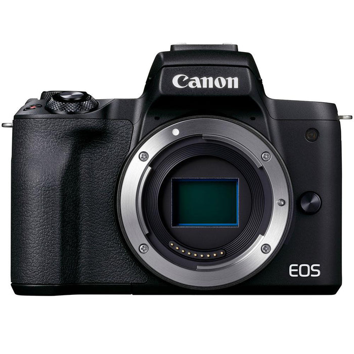 Canon EOS M50 Mark II Mirrorless Digital Camera Body + Vlogger Accessory Bundle