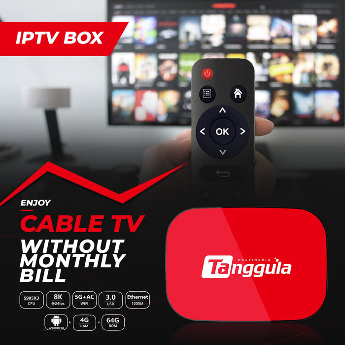 Tanggula X1 Series Android 9.0 TV Box IPTV Device,