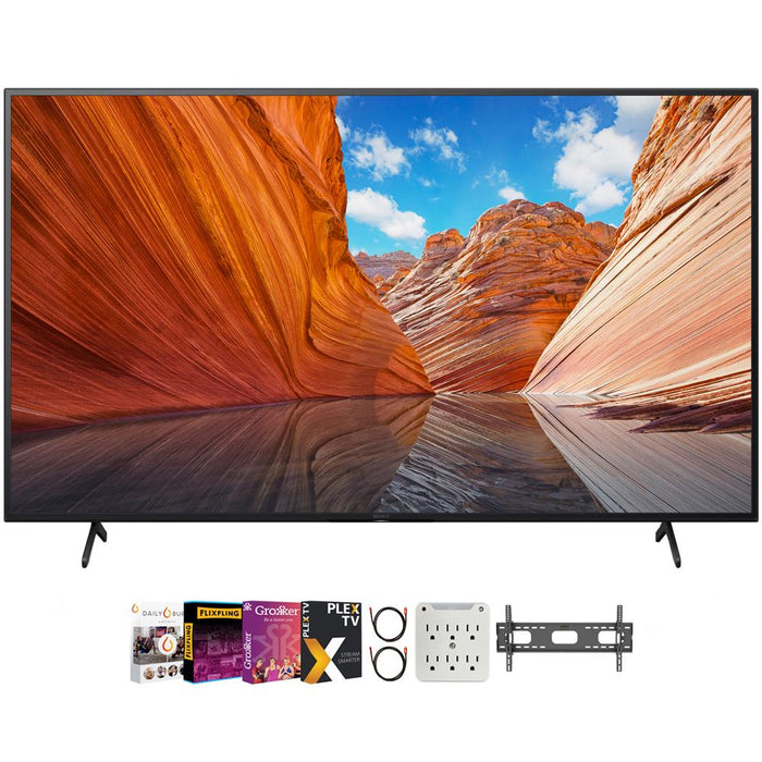 Sony 43" X80J 4K Ultra HD LED Smart TV 2021 Model with Movies Streaming Pack