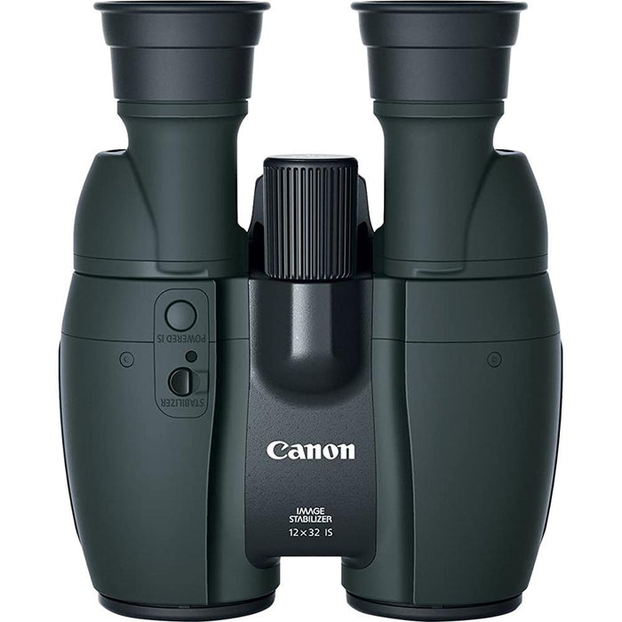 Canon 12 x 32 IS Image Stabilizing Binoculars, Black + Accessories Warranty Pack