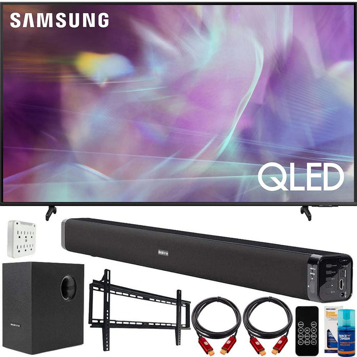Samsung QN70Q60AA 70 Inch QLED 4K Smart TV(2021) with Deco Gear Home Theater Bundle
