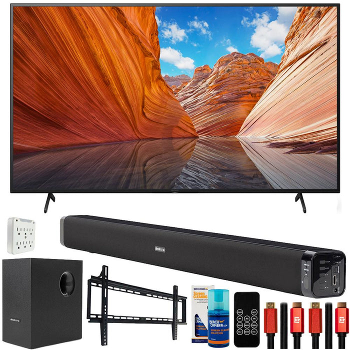 Sony KD75X80J 75" X80J 4K UHD LED Smart TV 2021 with Deco Gear Home Theater Bundle