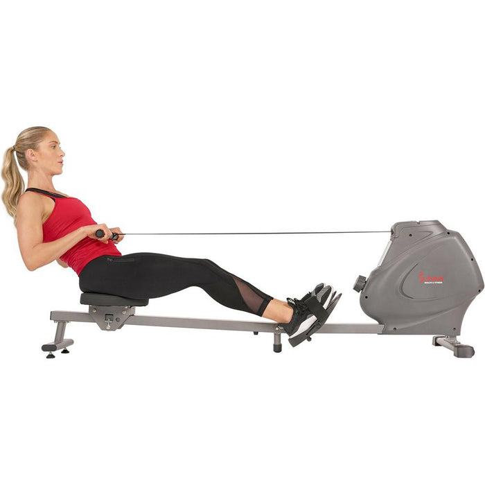 Sunny Health and Fitness SPM Magnetic Rowing Machine w/Tablet Holder (SF-RW5801) - Open Box