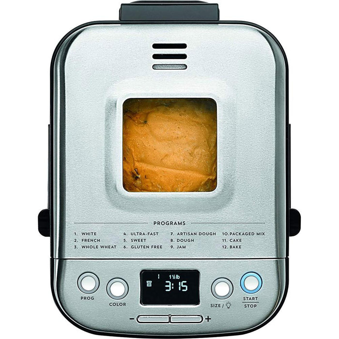 Cuisinart CBK-110 Compact Automatic Bread Maker, Silver - Open Box