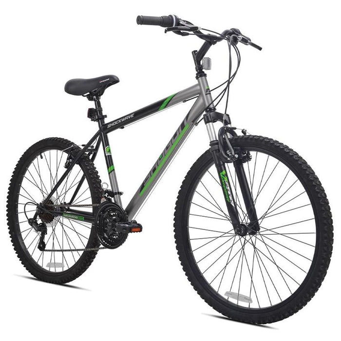 Kent 92660 26" Men's Shogun Shockwave Green Mountain Bike w/ Accessories Bundle