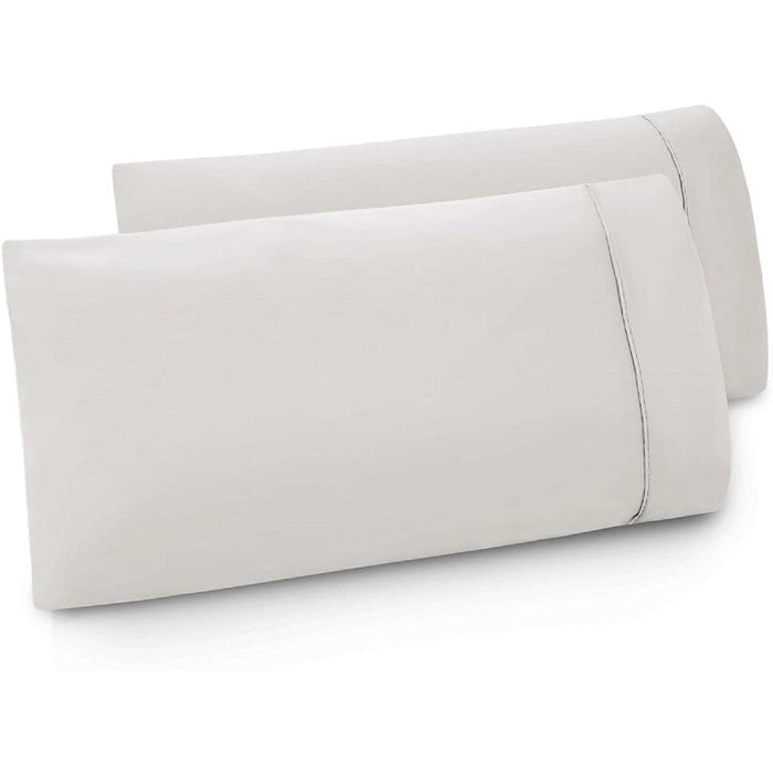 Malouf Brushed Microfiber Queen Driftwood Pillowcase Set of 2