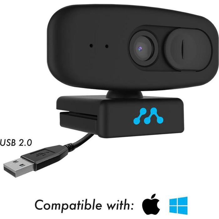 Momentum HD 1080P Wide Angle Webcam with Built-in Mic - Open Box