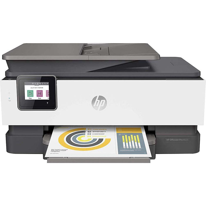 Hewlett Packard OfficeJet Pro 8025 All-in-One Wireless Smart Printer for Home & Office Bundle