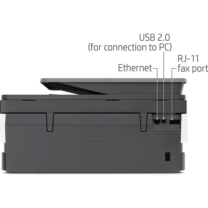 Hewlett Packard OfficeJet Pro 8025 All-in-One Wireless Smart Printer for Home & Office Bundle