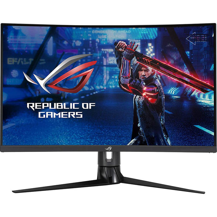 Asus ROG Strix 31.5" WQHD 170Hz 1ms Curved Gaming Monitor with Cleaning Bundle
