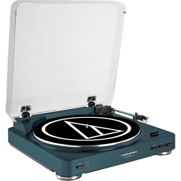 Audio-Technica AT-LP60NV Fully Automatic Stereo Turntable System (Navy) - Open Box