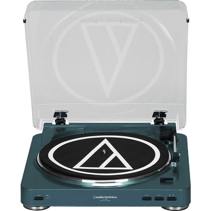Audio-Technica AT-LP60NV Fully Automatic Stereo Turntable System (Navy) - Open Box